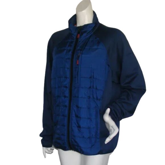 ORVIS Coat, L, Blue, Quilted Body, Zipper front, Pockets, Long sleeve - Picture 3 of 14